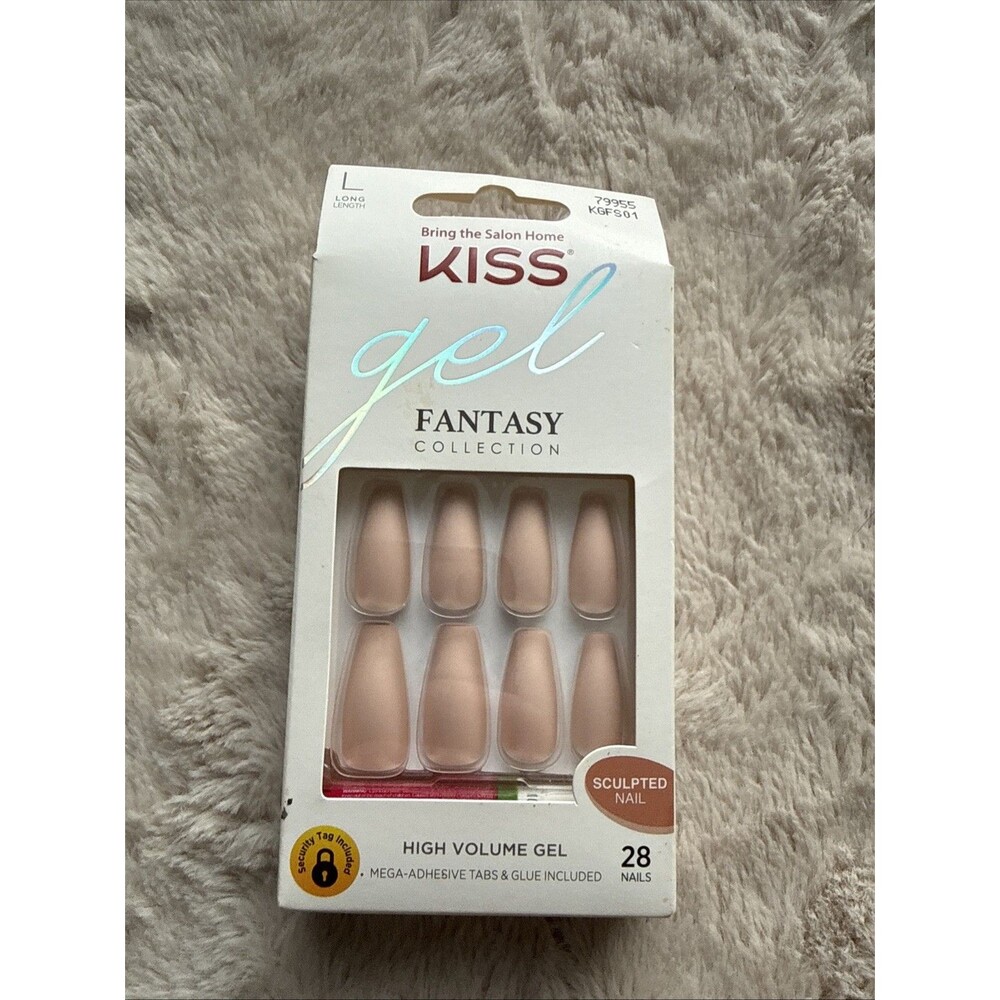 KISS Gel Fantasy Collection Sculpted Long Nail- Nude 79955 KGFS01